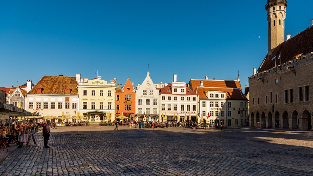 Tallin main square in Estonia